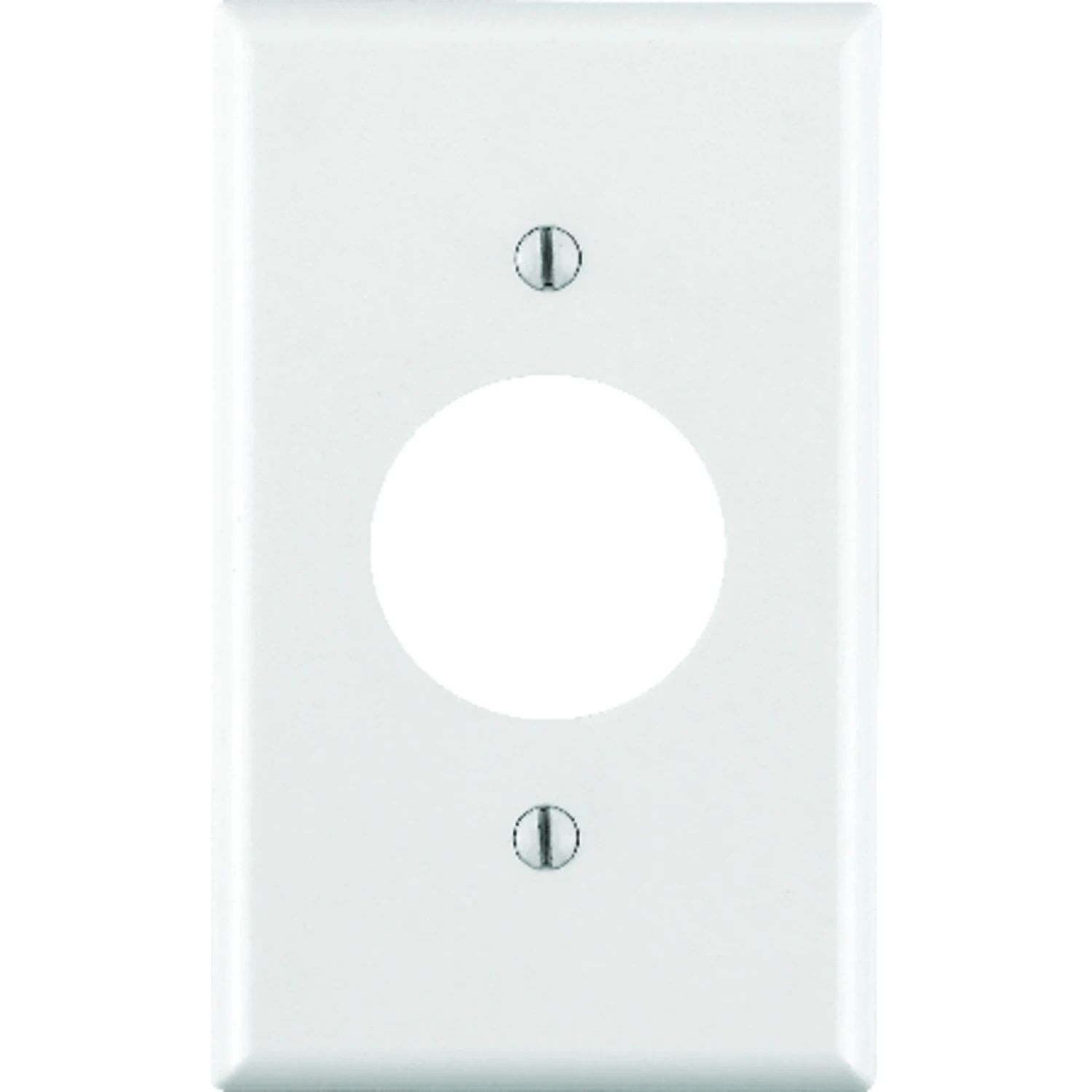 RECEPTACLE PLATE 1 GANG WHITE
