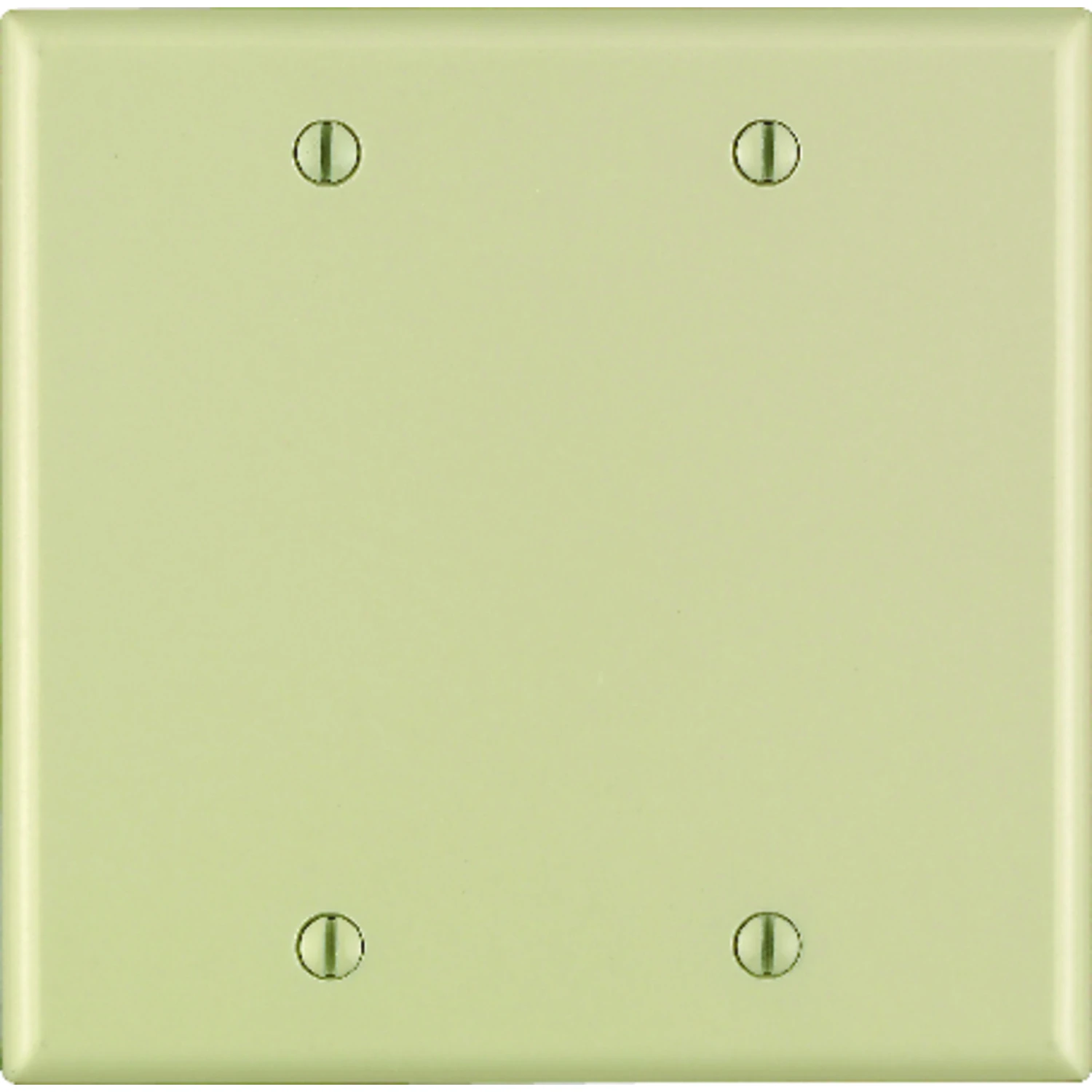 Leviton Ivory 2 gang Thermoset Plastic Blank Wall Plate 1 pk