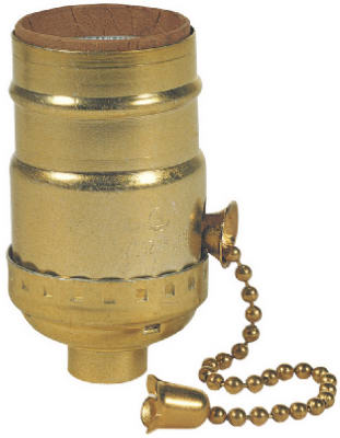 Pull Chain Light Socket, 3-Way