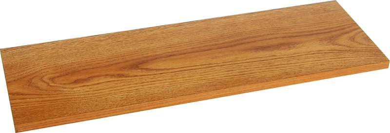 8 In. X 24 In. Oak Particle Board All-purpose Shelf Board