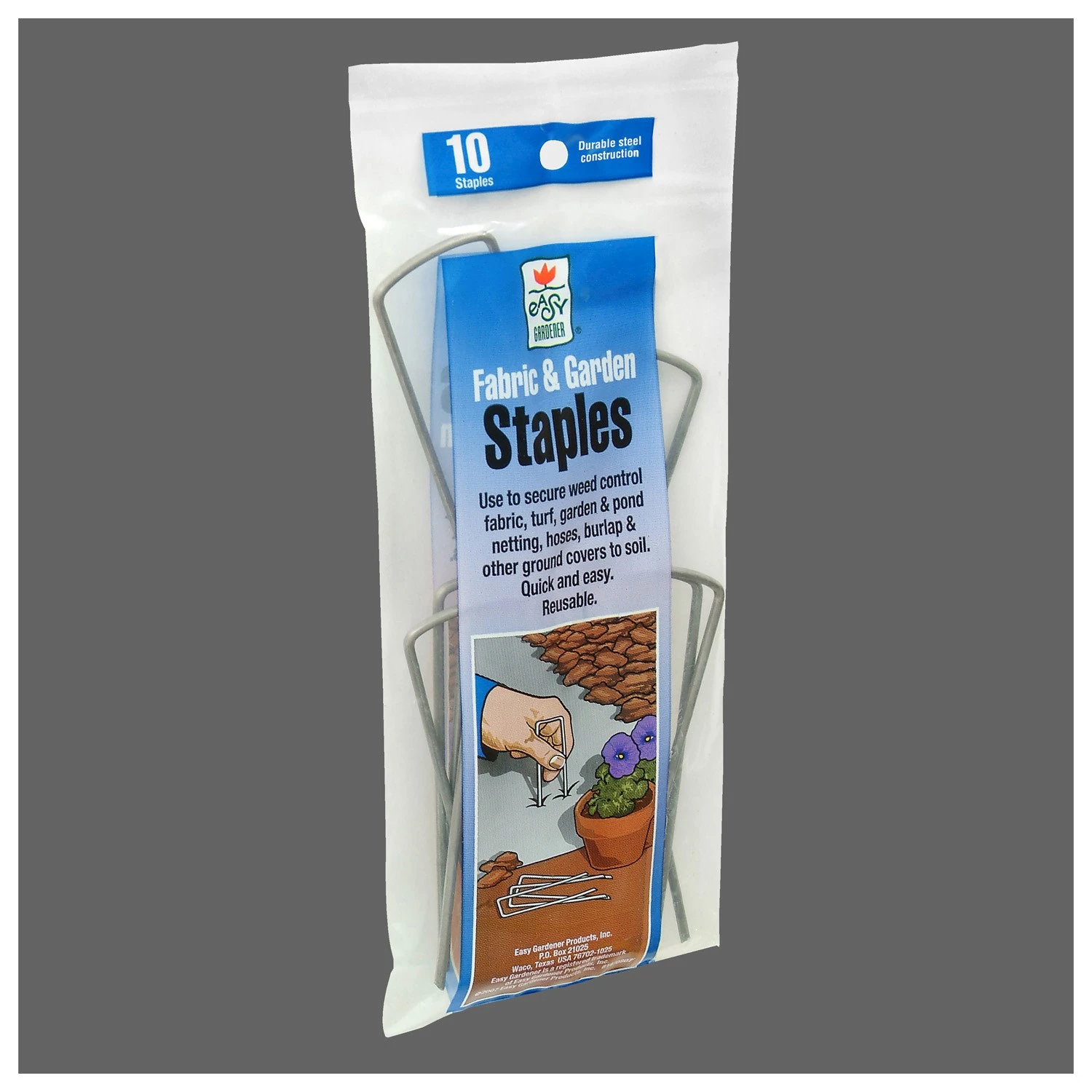 3.5 in. Weed Barrier Landscape Fabric Garden Staples (10-Pack)