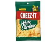 Cheez-it Baked Snack Crackers, White Cheddar, 3 Oz. Bags, Box Of 6