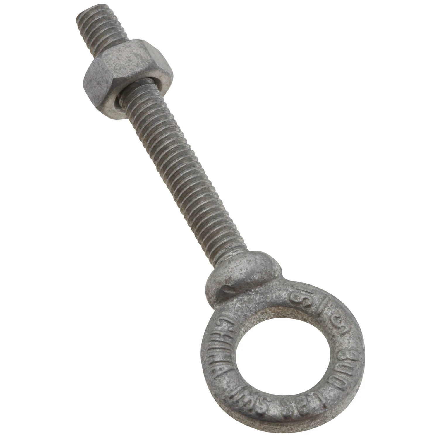 Forged Galvanized Steel Eye Bolt, 5/16 Inch Diameter by 2 and 1/4 Inch Length