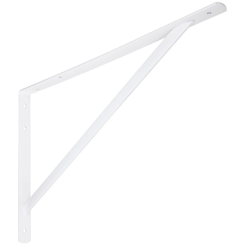 20 Inch White Metal Shelf Bracket for Wall Mounting