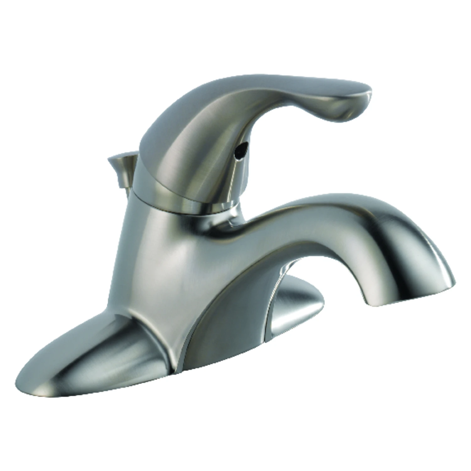 Classic Stainless Steel 1-handle 4 In. Centerset Bathroom Faucet With Pop-up