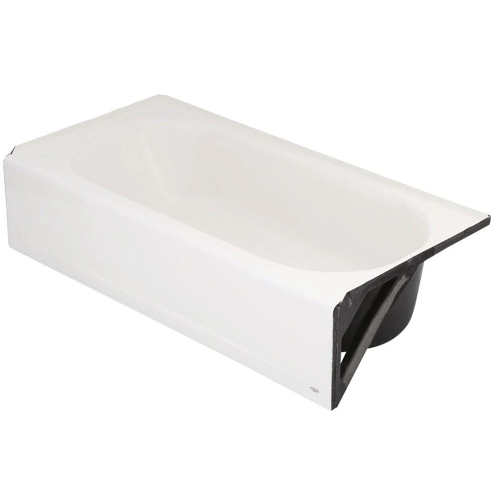 Princeton Americast Steel Bathtub, Right Hand Drain, 60 X 30 Inches, White