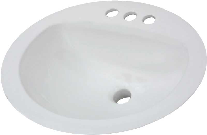 Aqualyn Series 0476.028.020 Oval Countertop Sink, 20-3/8 In Oaw