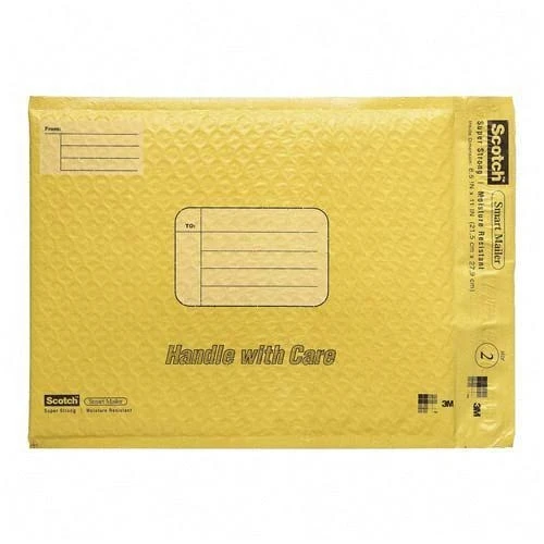 Scotch Smart Mailer, Size 0, 6 X 9 Inch, Cushioned Envelopes By 3m