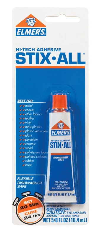 Stix-all High Strength Polyvinyl Acetate Adhesive 0.625 Oz. Tube For Indoor/outdoor Use