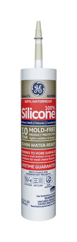 Ge Silicone Ii 10.1 Oz Almond Kitchen And Bath Sealant - Model Ge5060