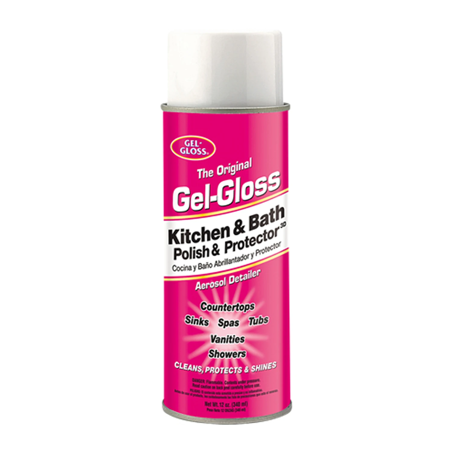 No Scent Kitchen & Bath Polish & Protector 12 Oz Foam Cleaner