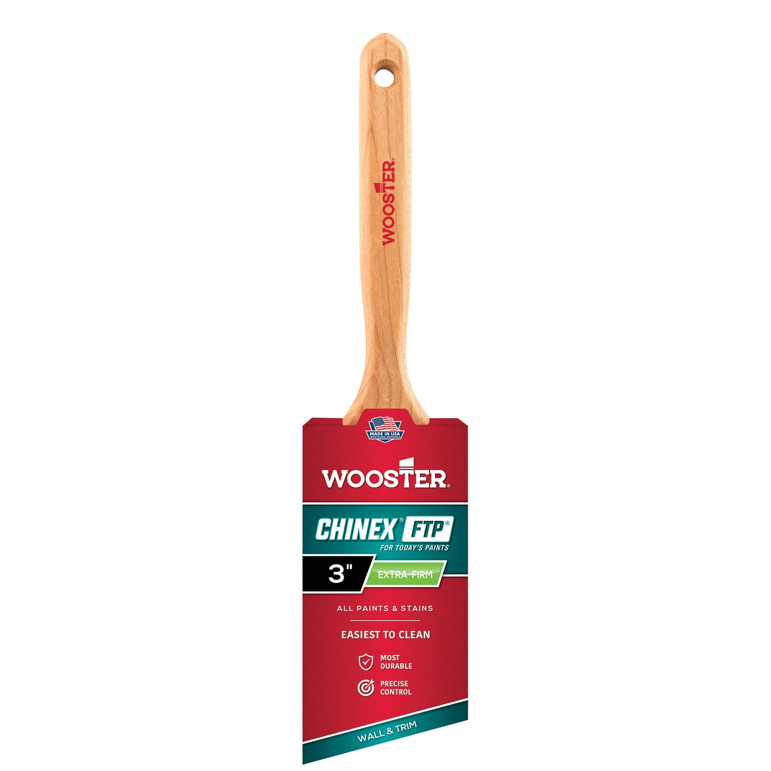 Chinex Ftp 3 In. Angle Sash Paint Brush With Stainless Steel Ferrule