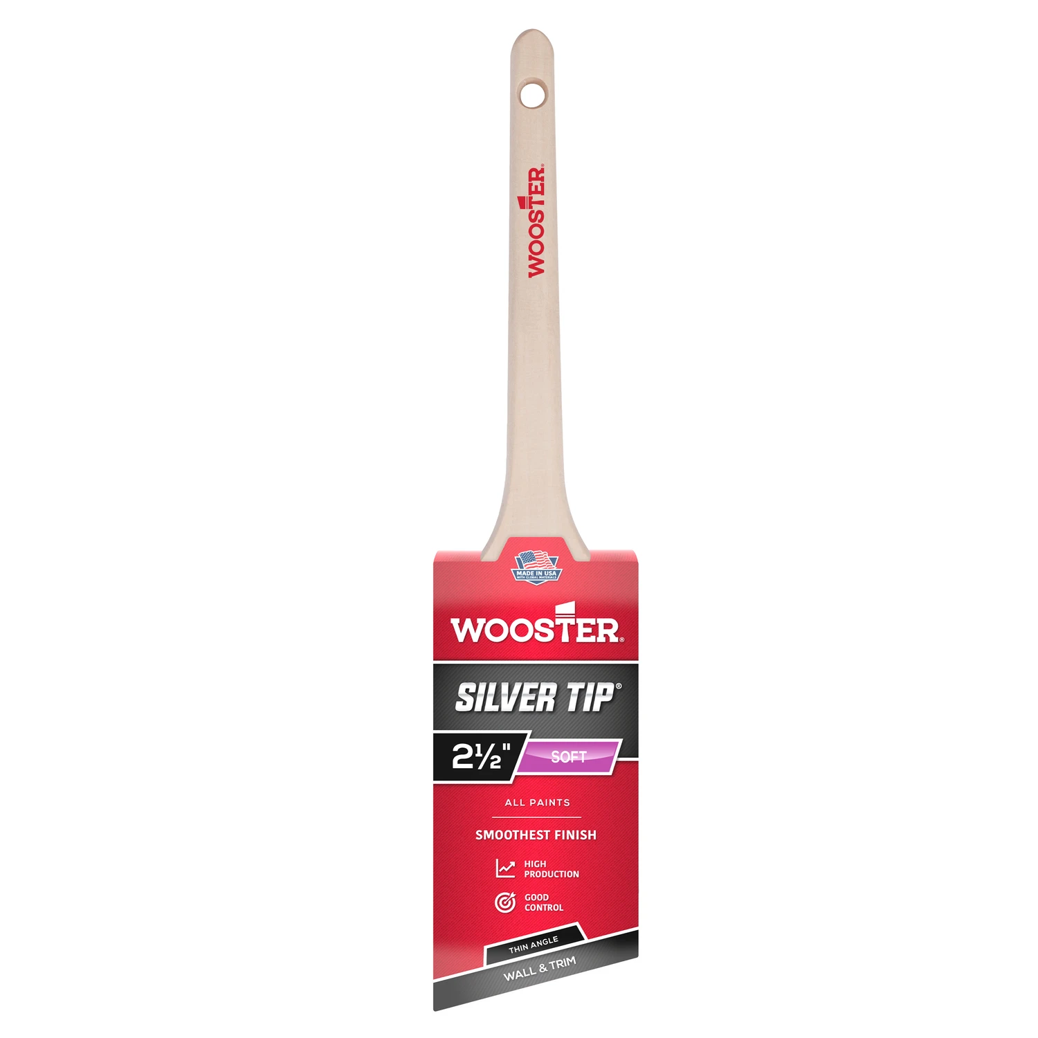 Silver Tip 2-1/2 In. Thin Angle Sash Paint Brush - Model 5224-2 1/2