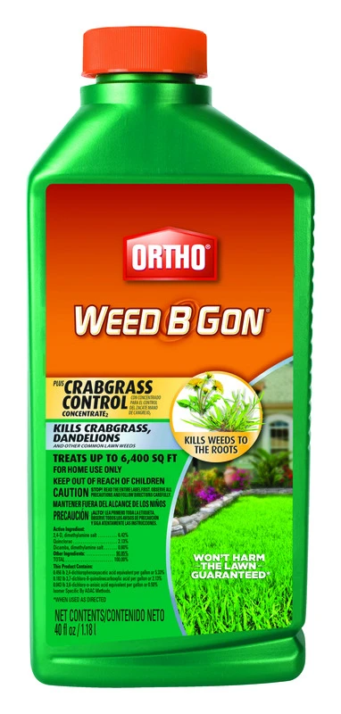 Weed B Gon Plus Crabgrass Control Concentrate 40 Oz - Kills 200+ Weeds