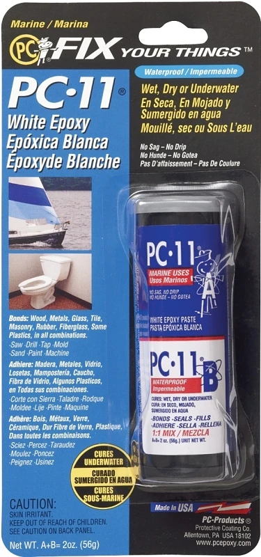 Marine All Purpose High Strength Epoxy Paste 2 Oz. Off-white