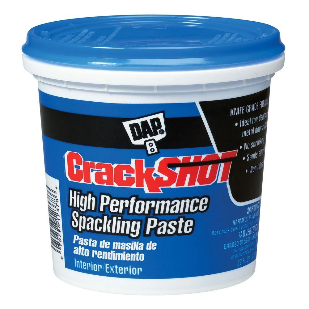 One Quart High Performance Spackling Paste for Wall Repair and Surface Patching