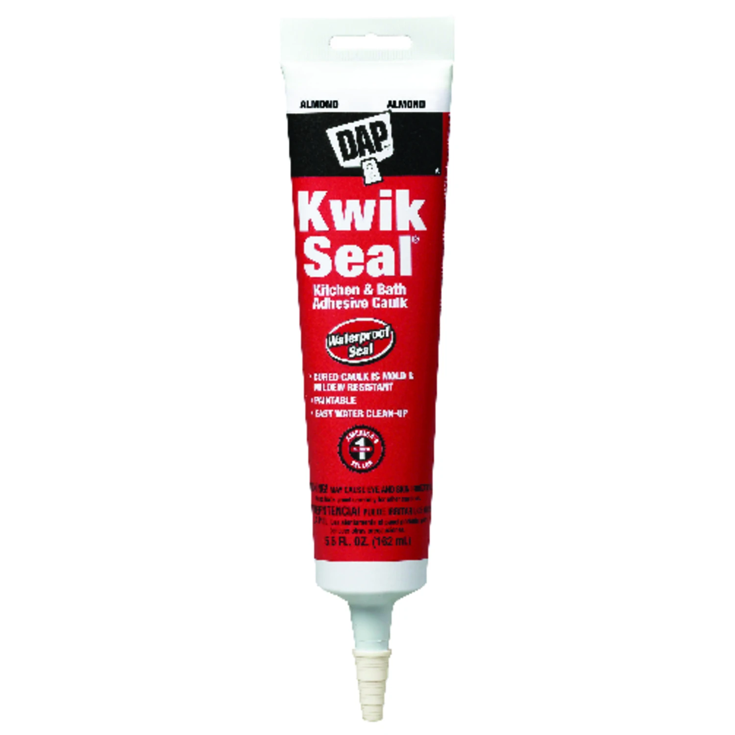 Kwik Seal 5.5 Oz. Almond Kitchen & Bath Adhesive Caulk - Model 18013