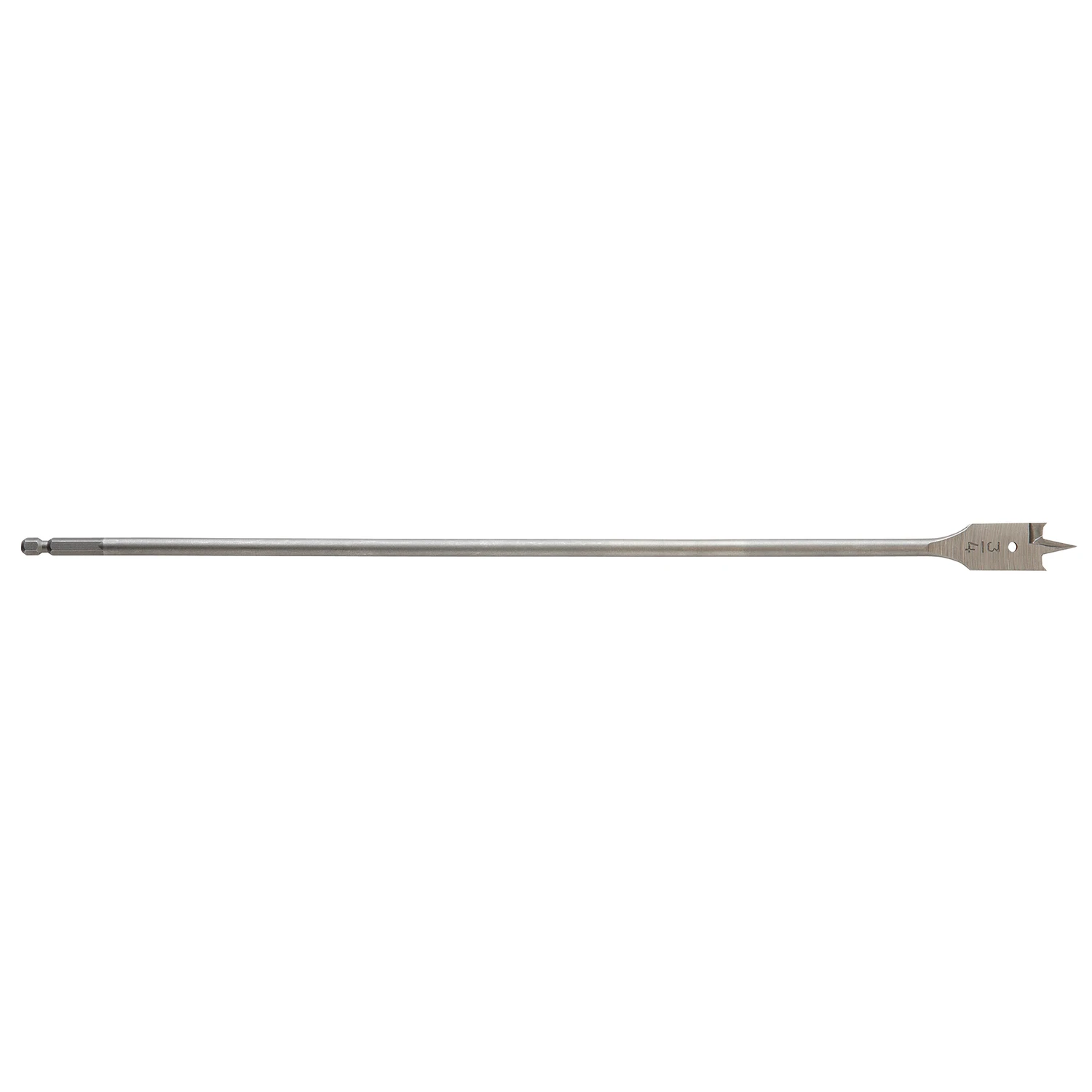 3/4 In. X 16 In. High Carbon Steel Flat Boring Bit With Quick-change Hex Shank