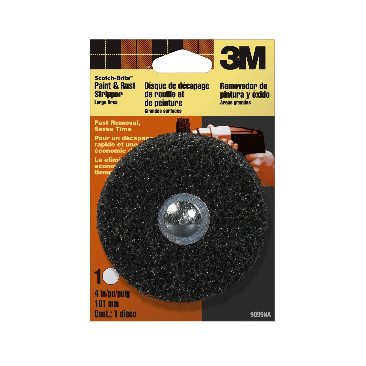 Scotch-brite 4 In. Large Area Paint & Rust Stripper Disc Model 9099