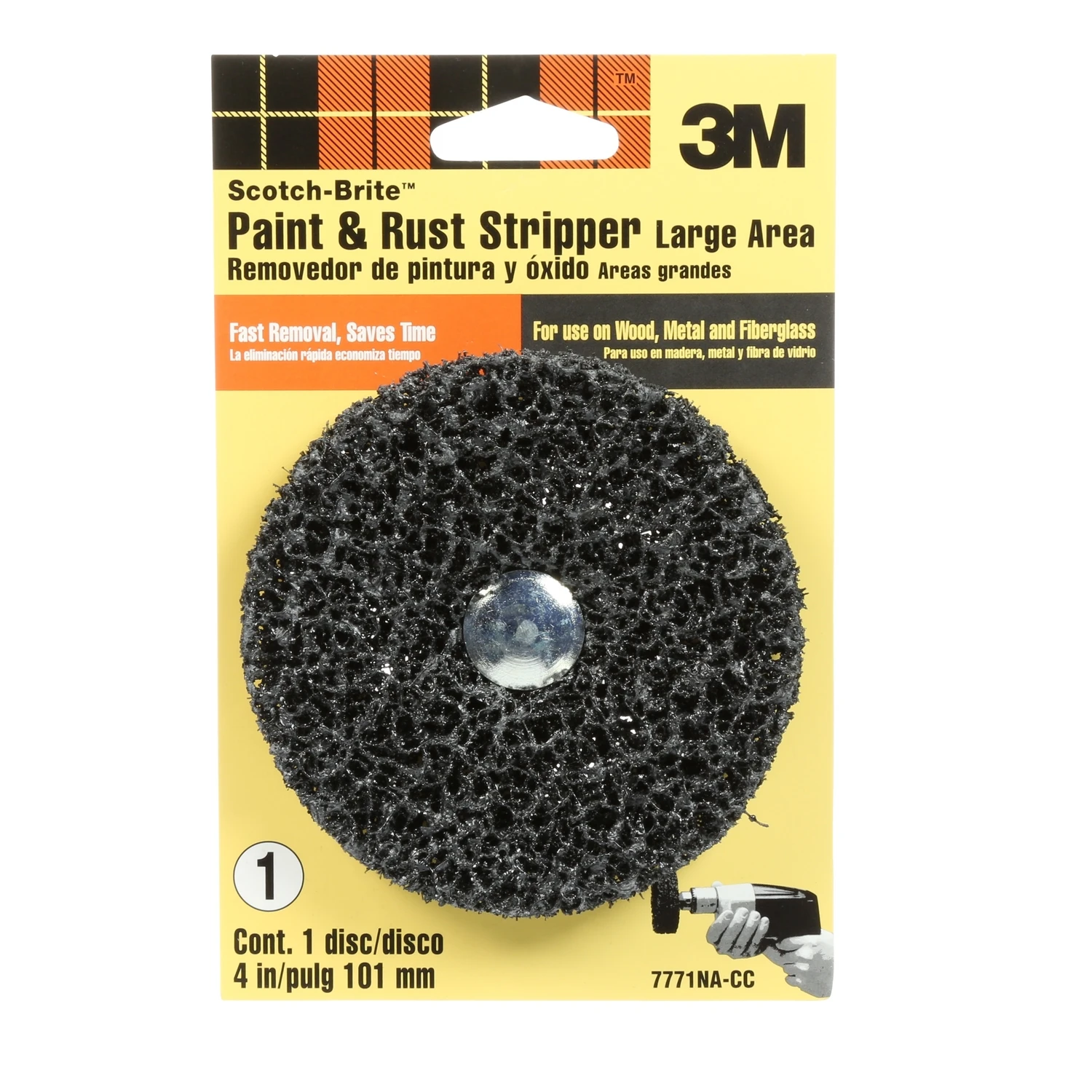 3M Scotch-Brite 4 In. Paint & Rust Stripper Disc