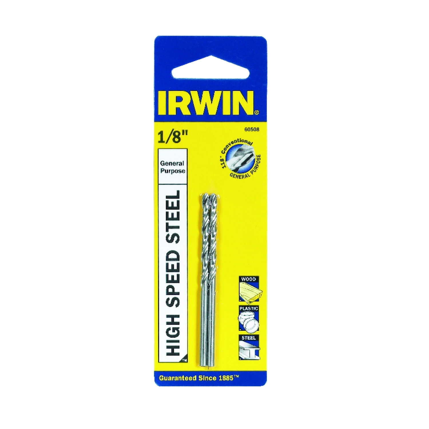 Irwin 1/8 ft X 2-3/4 in. 31 L High Speed Steel Drill Bit 2 PK Irwin 1/8 ft X 2-3/4 in. 31 L High Spe