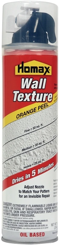 White 10 Oz. Oil-based Orange Peel Spray Texture With Easy Touch Nozzle