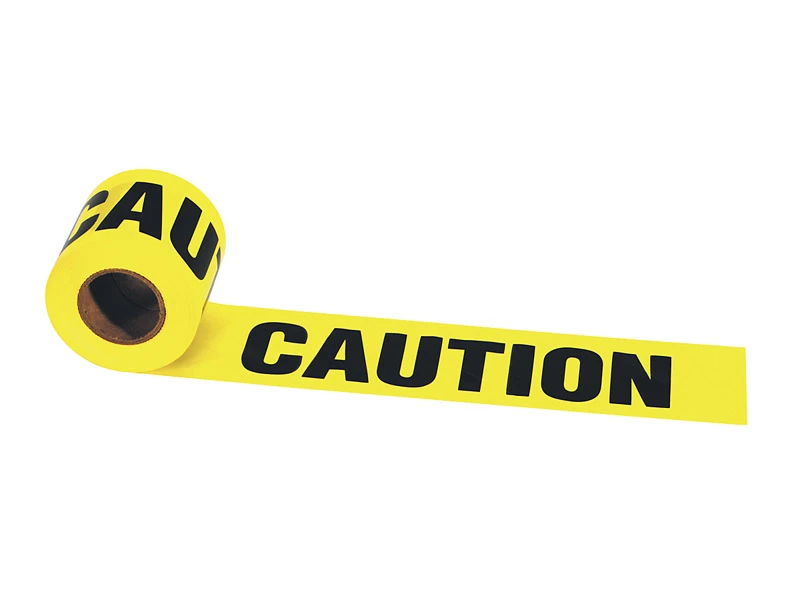 Strait-line 300 Ft. L X 3 In. W Weatherproof Pvc Caution Barricade Tape Yellow