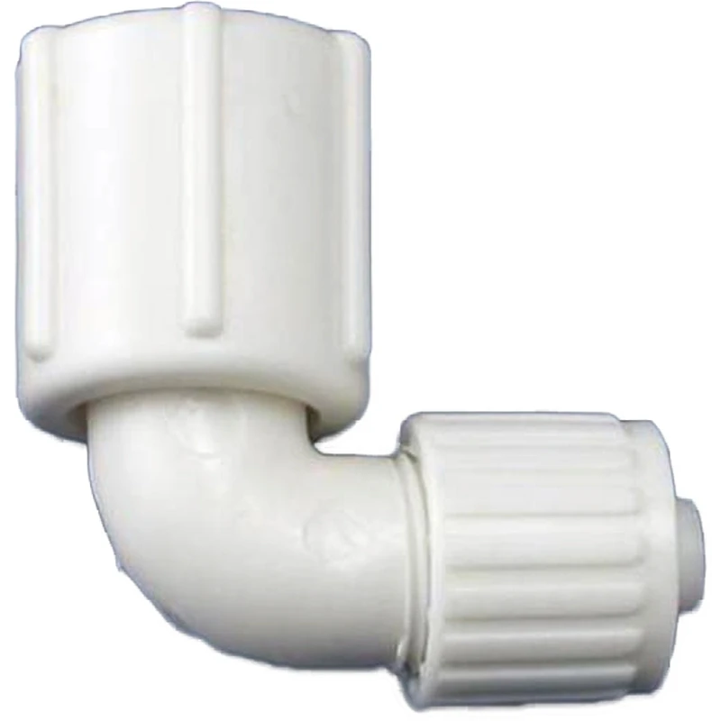 Polyethylene Cross-Linked Pipe Swivel Elbow, 3/8 Inch PEX by 1/2 Inch Female Pipe Thread