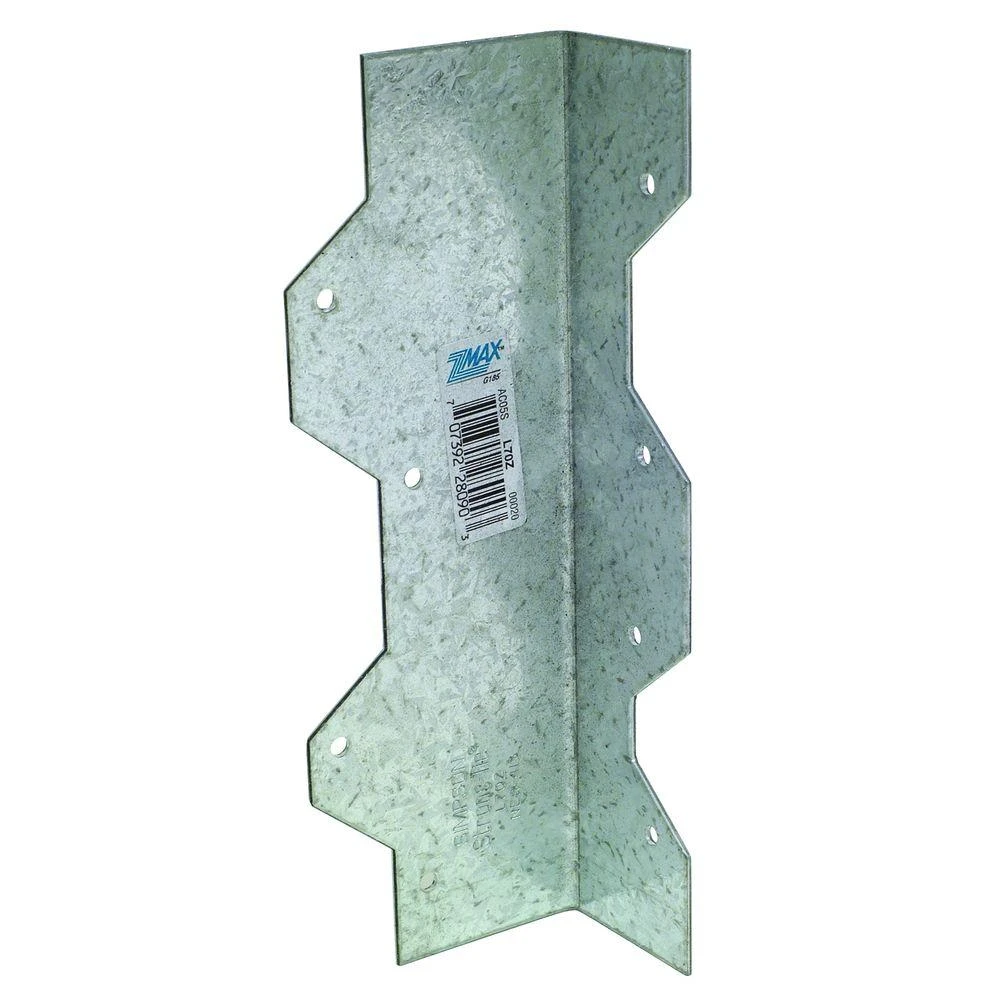 L70z 7 In. Galvanized Steel 16 Gauge Reinforcing L-angle