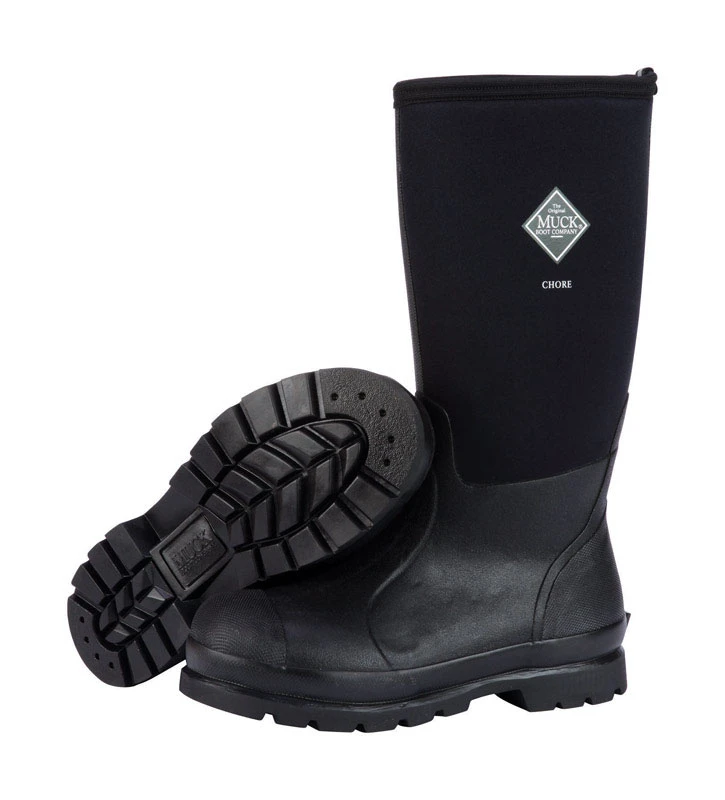 Chore High Work Boots Black Unisex Size Twelve Men Thirteen Women