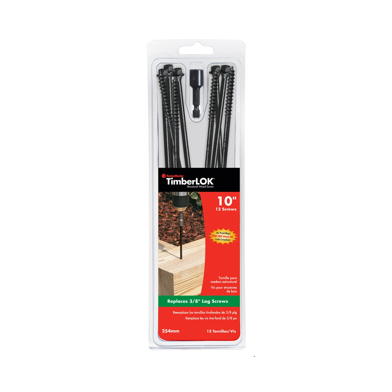 Timberlok Wood Screws, 10 In., 12-Pk.