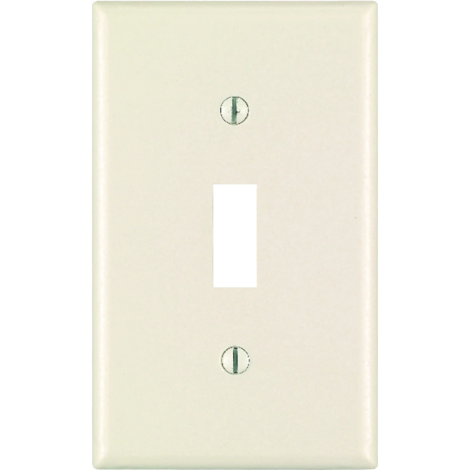 Leviton Almond 1 gang Plastic Toggle Wall Plate 1 pk