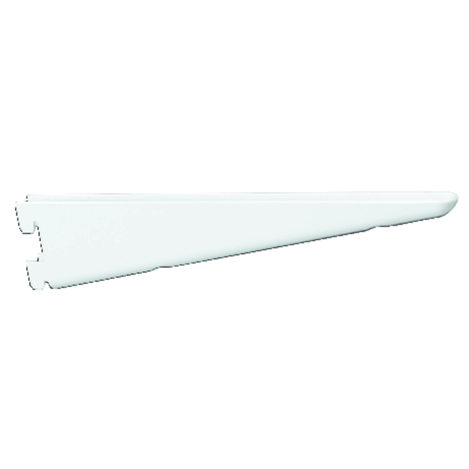 182 Series 10-1/2 In. White Steel Heavy-duty Double-slot Shelf Bracket