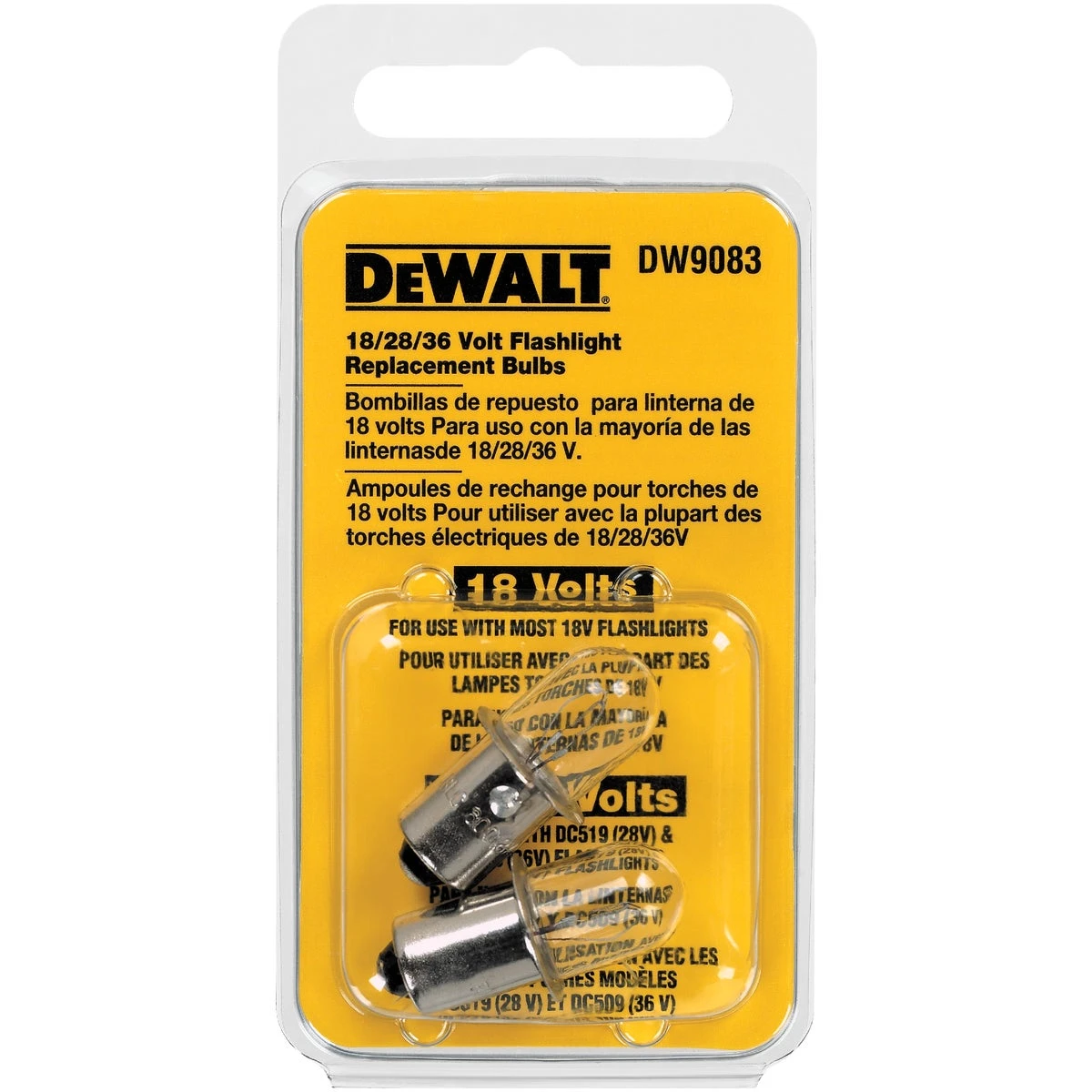 DEWALT 18V Xenon Replacement Flashlight Bulb (2-Pack)