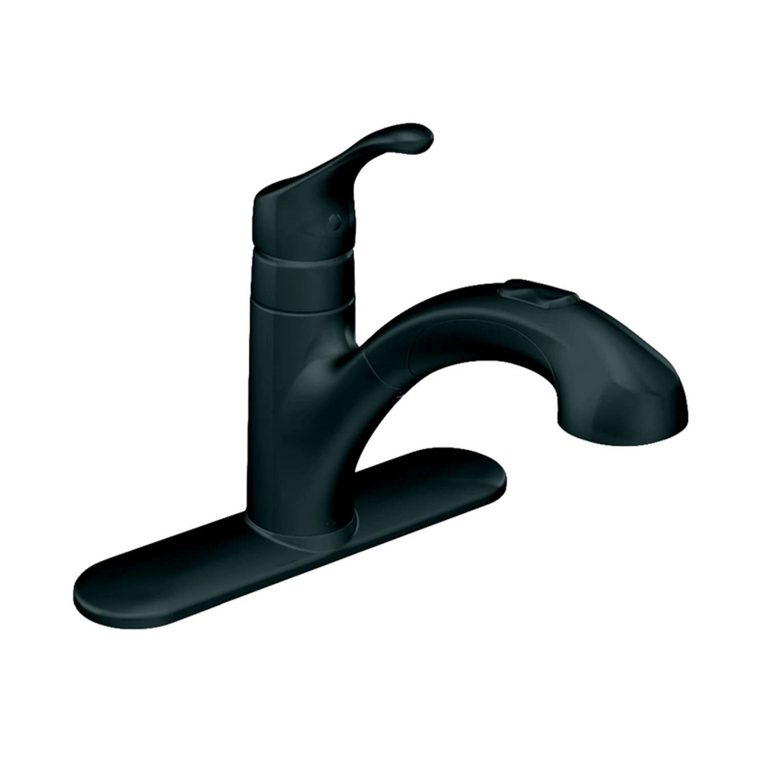 Renzo Matte Black 1-handle Pull-out Kitchen Faucet With Spray