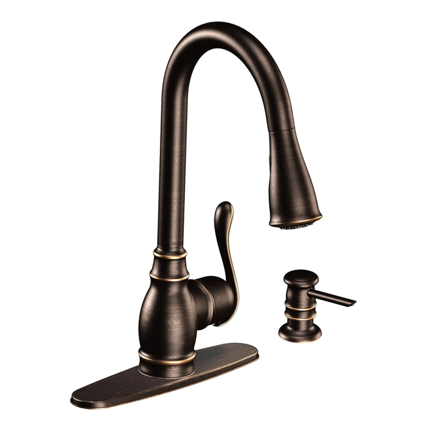 Moen Anabelle 1-handle Pull-down Kitchen Faucet, Mediterranean Bronze, Ca87003brb