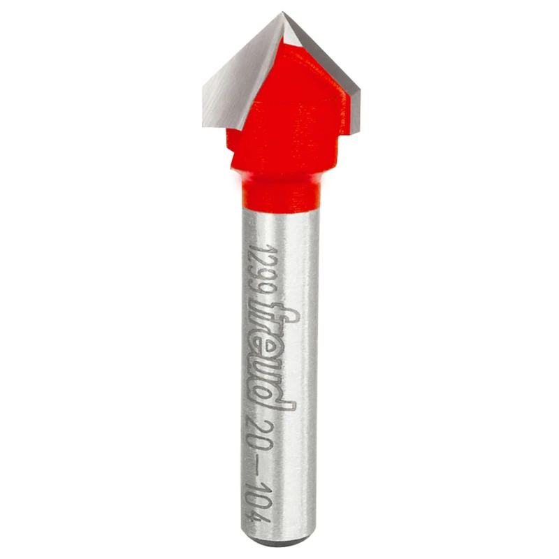 1/2-Inch 90-Degree V-Grooving Router Bit for Precision Woodworking