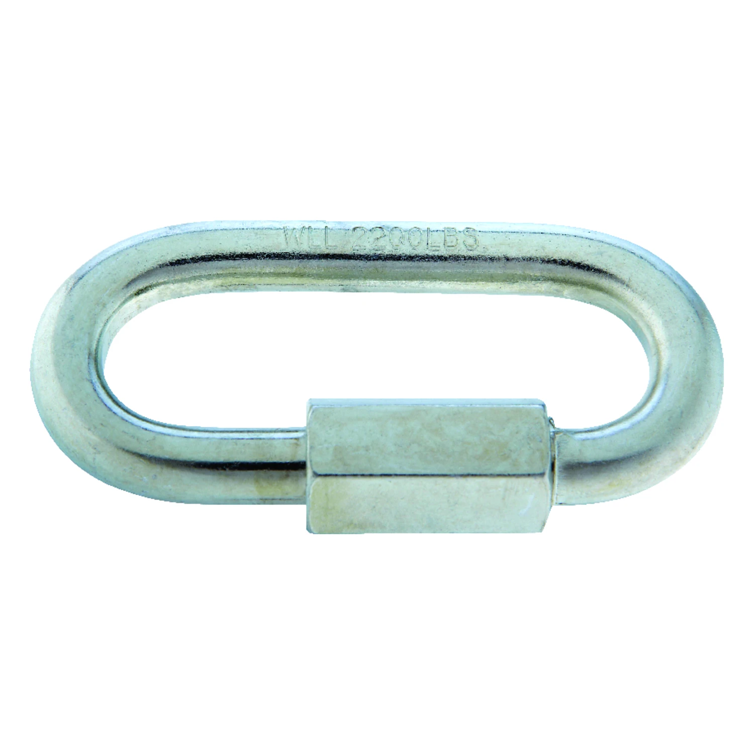 Quick Link Connector with Zinc Finish, 3/8 Inch Diameter