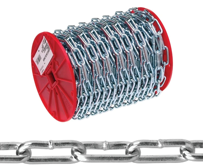 #2 125 Ft. Zinc-plated Low-carbon Steel Coil Chain - 310 Lb Load Capacity