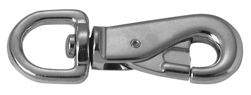 Swiveling Round Eye Animal Tie Zinc Snap, 7/8 Inch Diameter