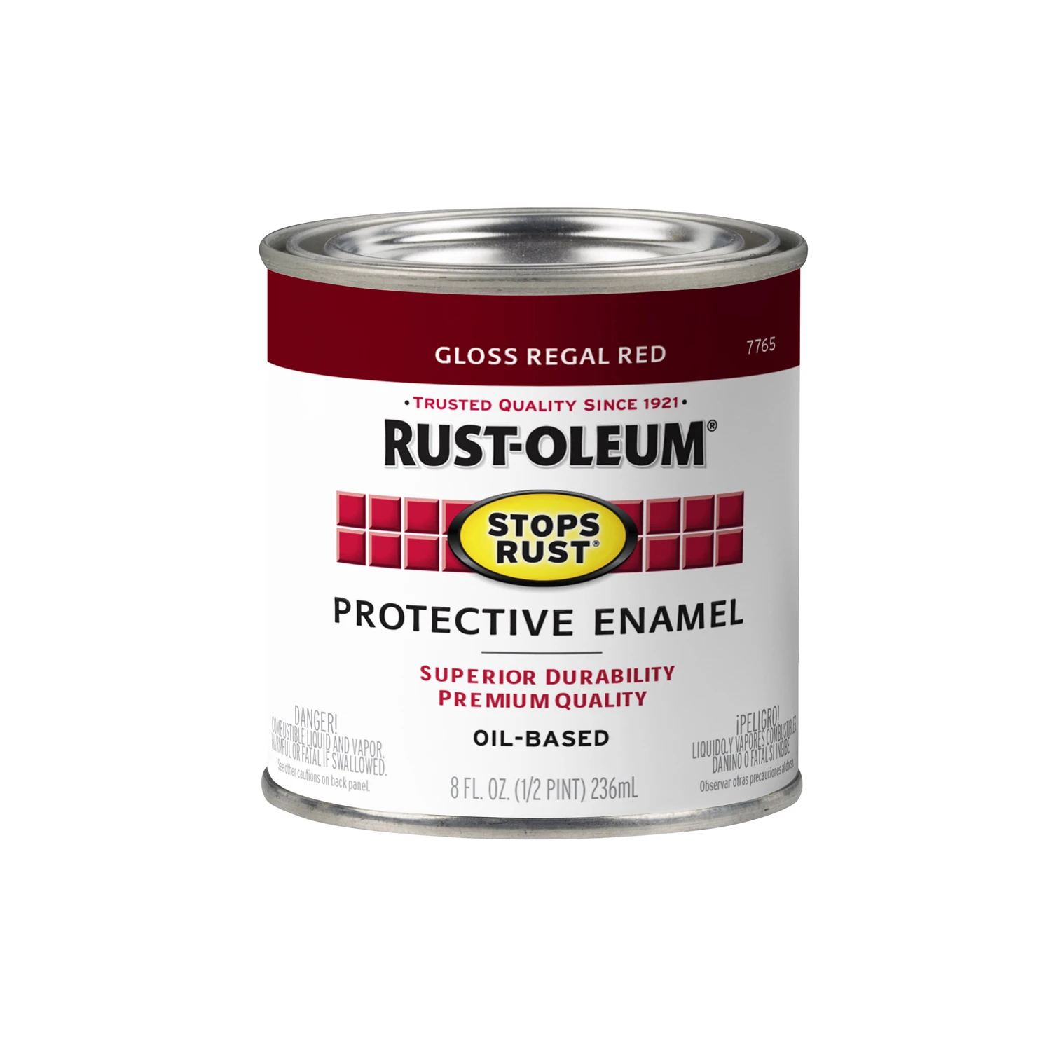 Stops Rust 0.5 Pint Gloss Regal Red Enamel Rust Preventative Paint