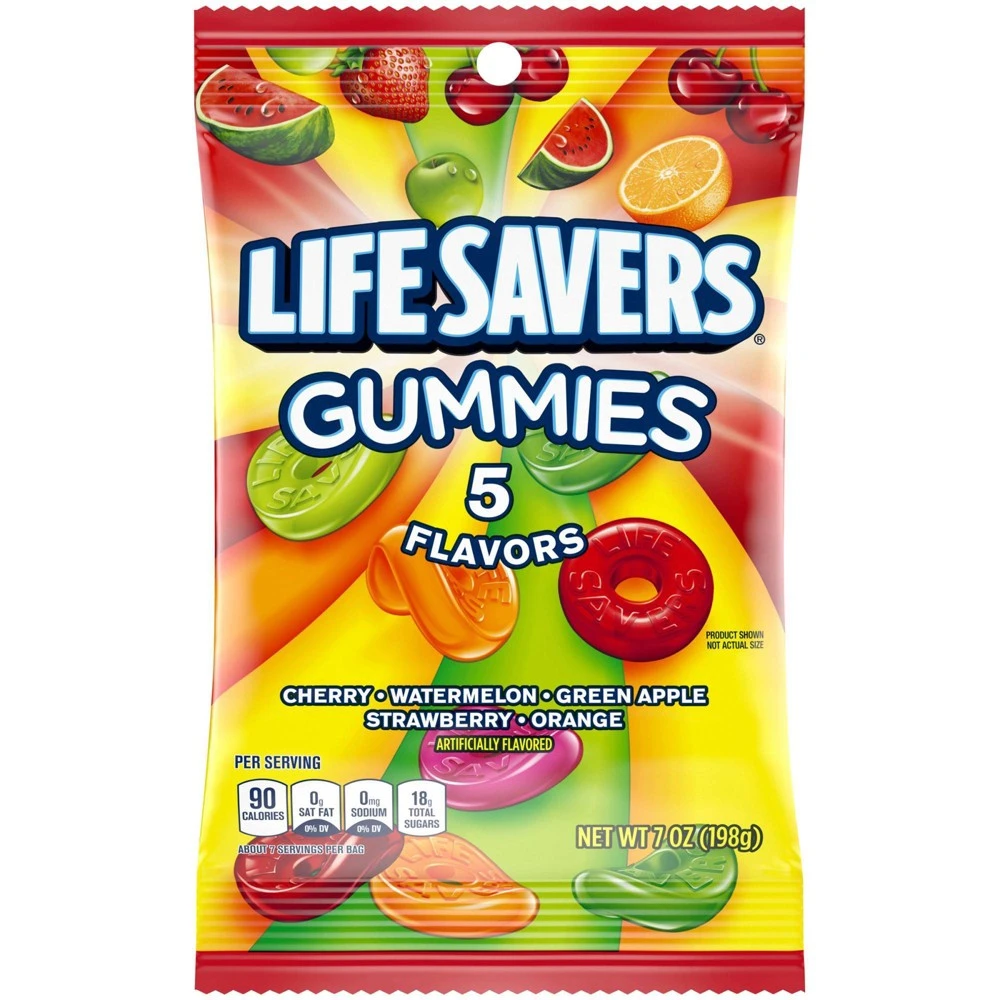 Chewy Gummies, 5 Fruity Flavors, 7 oz.