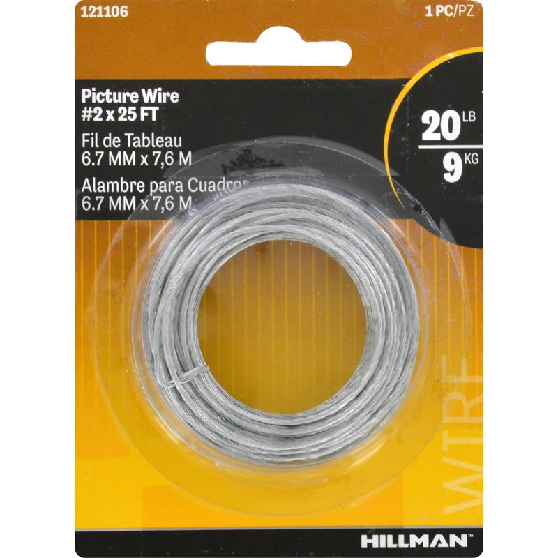 Ook Galvanized Braided Picture Wire 20 lb 1 pk Ook Galvanized Braided Picture Wire 20 lb 1 pk