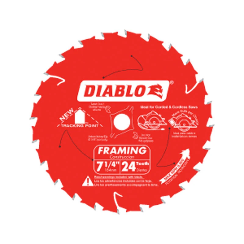 Diablo 7-1/4 In. 24-Tooth Framing Circular Saw Blade