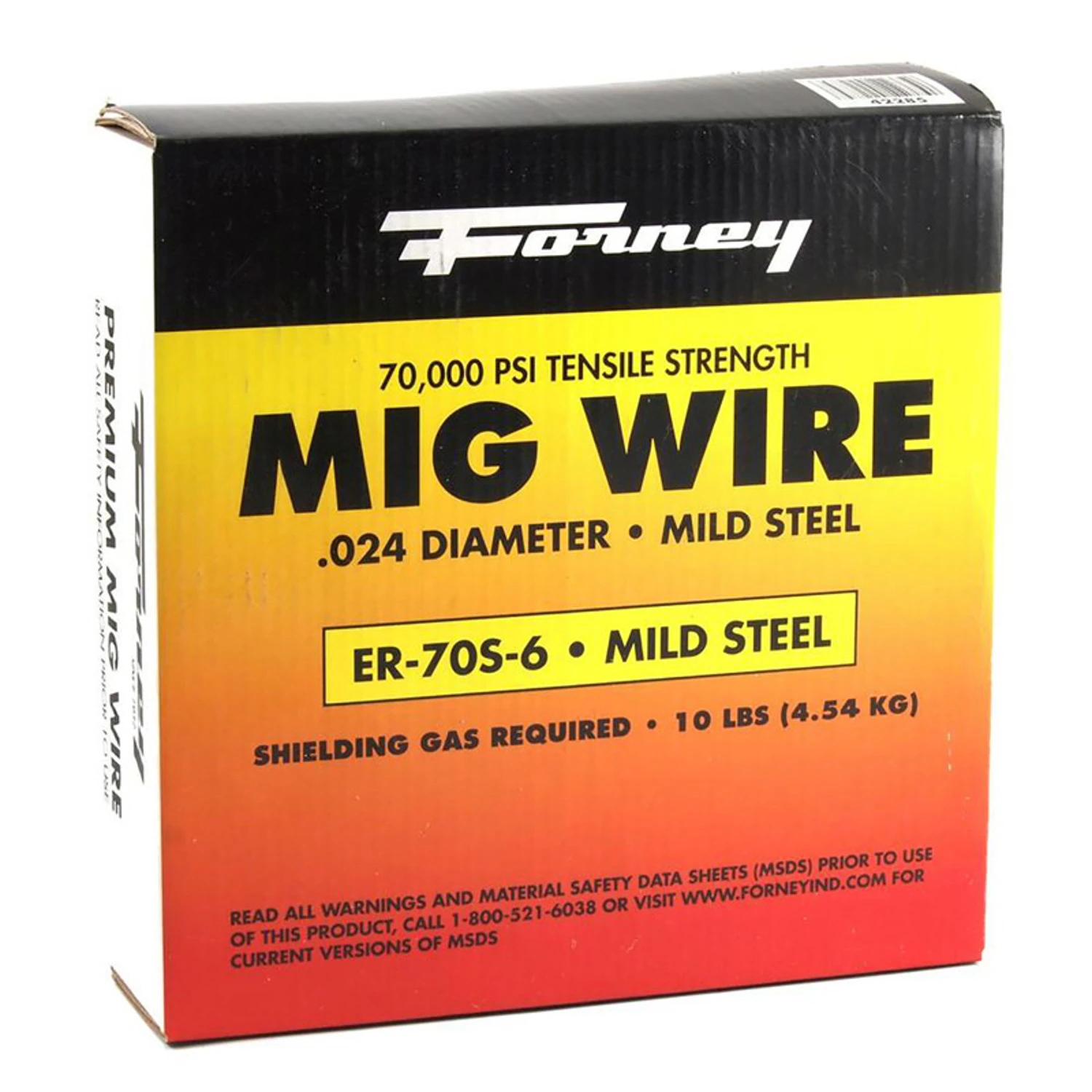 MIG Welding Wire Spool, 0.024 Inch Diameter, 10 Pound Weight