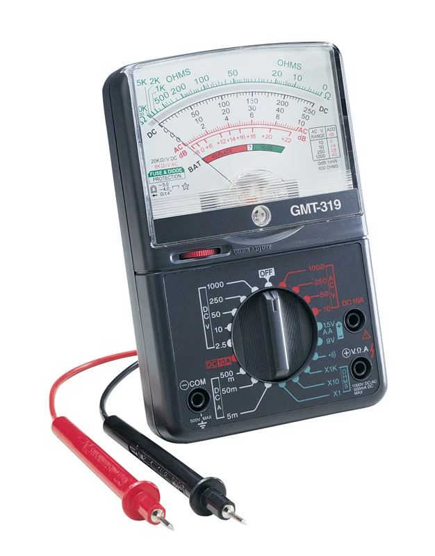 Gmt-319 7-function Analog Multimeter With 19 Ranges