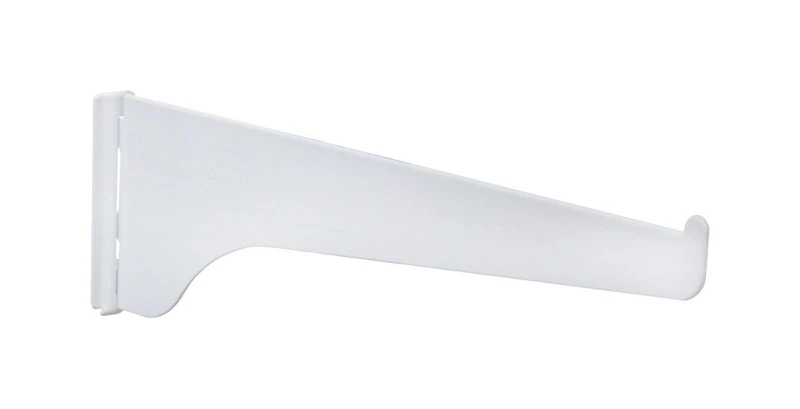 180 Series 6 In. White Steel Regular-duty Shelf Bracket - 320 Lb Capacity