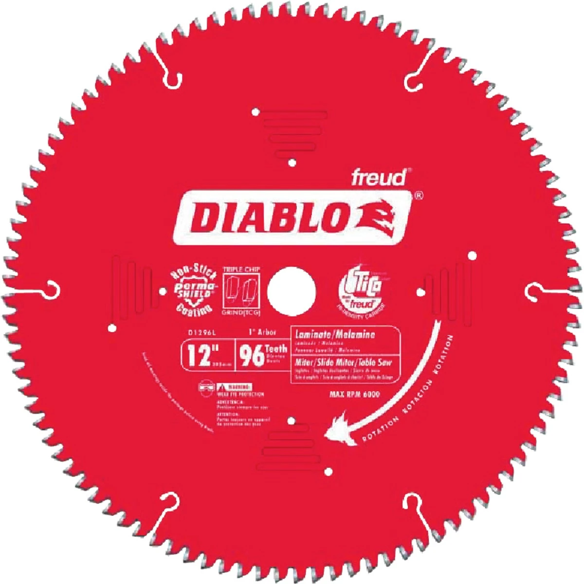 Circular Saw Blade, 12-Inch Diameter, 96 Teeth, High Precision Cutting