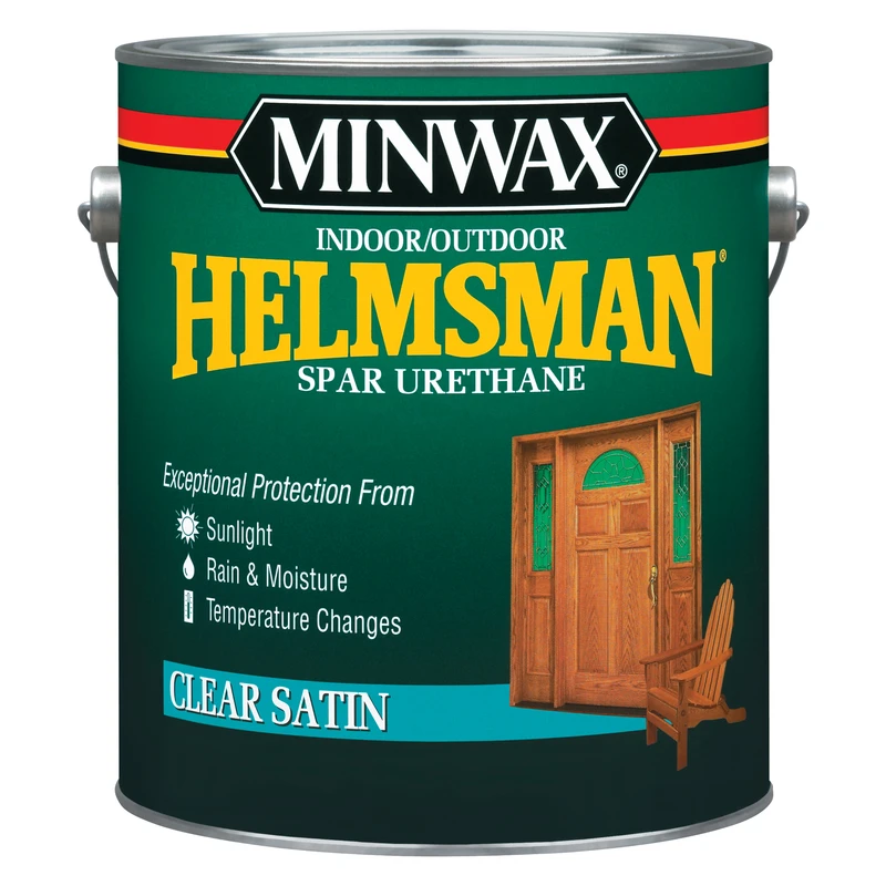 Helmsman Satin Clear Spar Urethane, 1 Gallon - Uv Resistant Finish