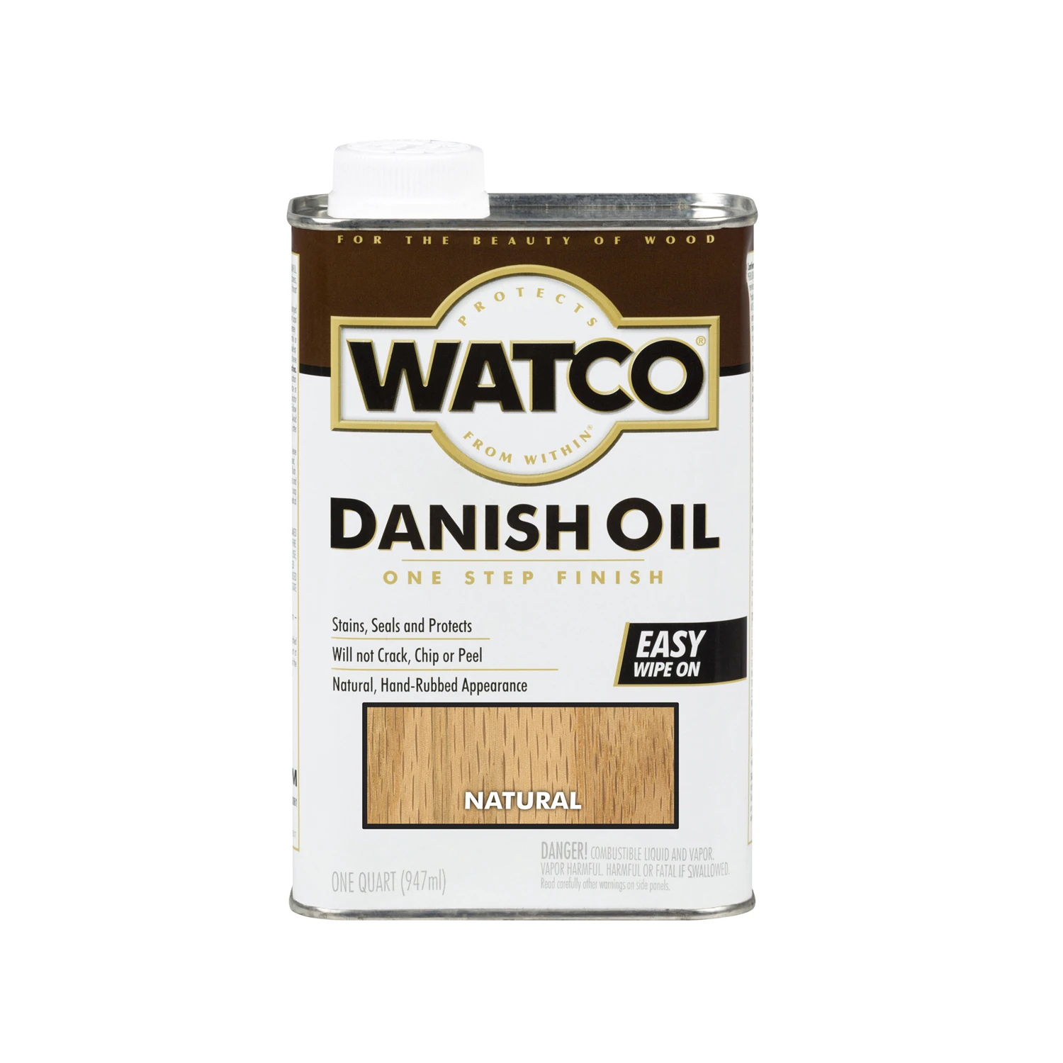 Danish Oil Finish 1 Quart Natural Semi-transparent Interior Stain